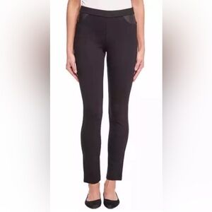 NWT DKNY Jeans Charcoal Pull On Ponte Stretch Pants Womens XXL (1667)